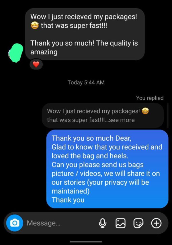 Hi, I'm Grace. 😊 Welcome to my website (Pay After Video QC-GraceLuxeSource). 👋 Click the Facebook icon in the lower right to contact me. I'll send you a free 360-degree HD quality inspection video in about 2 days. 📹 Confirm payment after watching; if you don't like it, no need to pay. 👍-254733223964 - Image 2