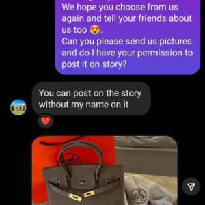 Hi, I'm Grace. 😊 Welcome to my website (Pay After Video QC-GraceLuxeSource). 👋 Click the Facebook icon in the lower right to contact me. I'll send you a free 360-degree HD quality inspection video in about 2 days. 📹 Confirm payment after watching; if you don't like it, no need to pay. 👍-949443412653