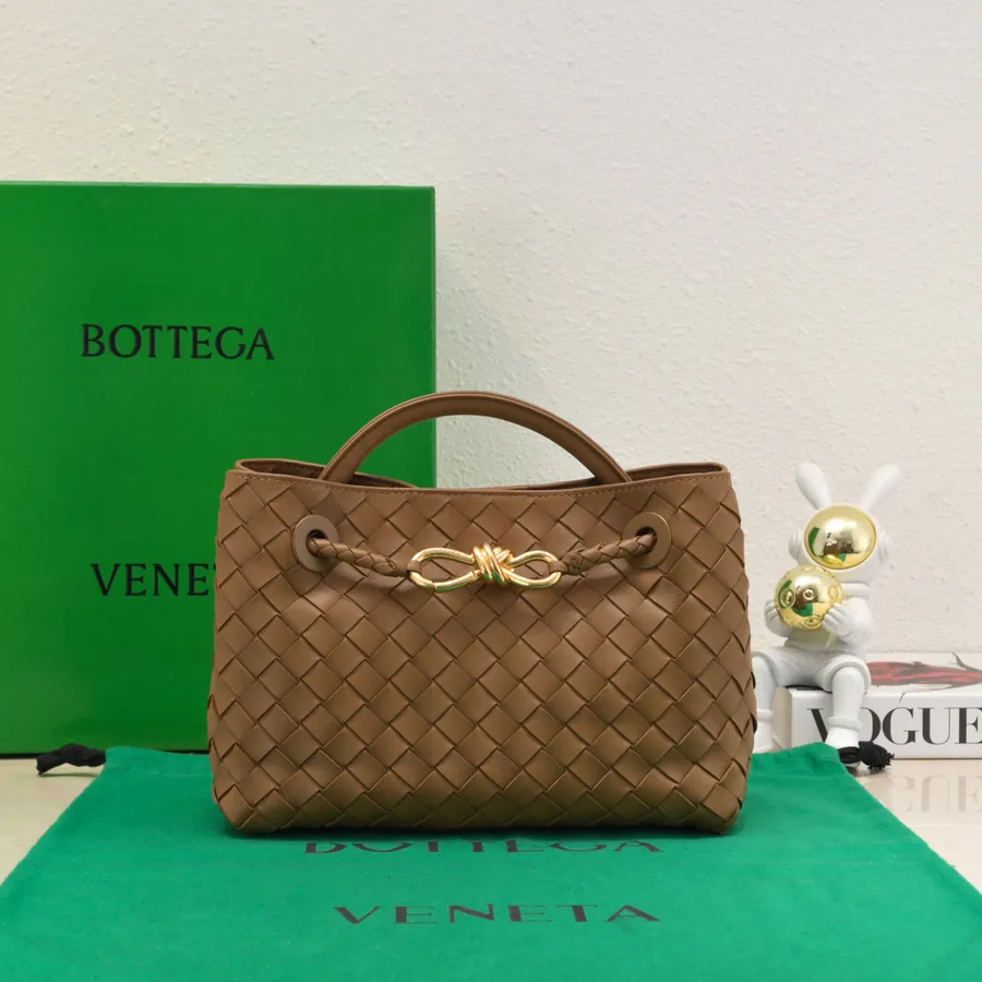 B Intrecciato Leather Mini Tote with Adjustable Strap