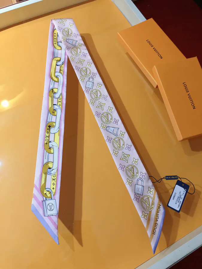 LV Hairband - Monogram Pattern, 5X120cm, 100% Silk