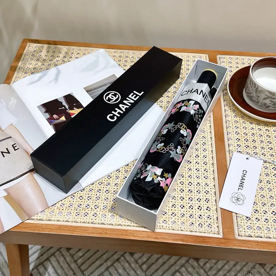 Chanel 2024 New Three-Fold Automatic Umbrella