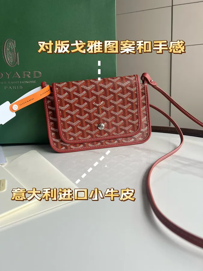 Goyard Envelope Bag - Premium Italian Calfskin, Adjustable Strap, Versatile Design