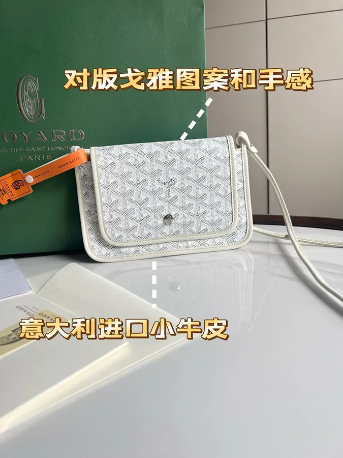 Goyard Envelope Bag - Premium Italian Calfskin, Adjustable Strap