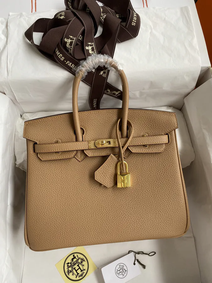 Handmade Togo Leather Birkin 25cm