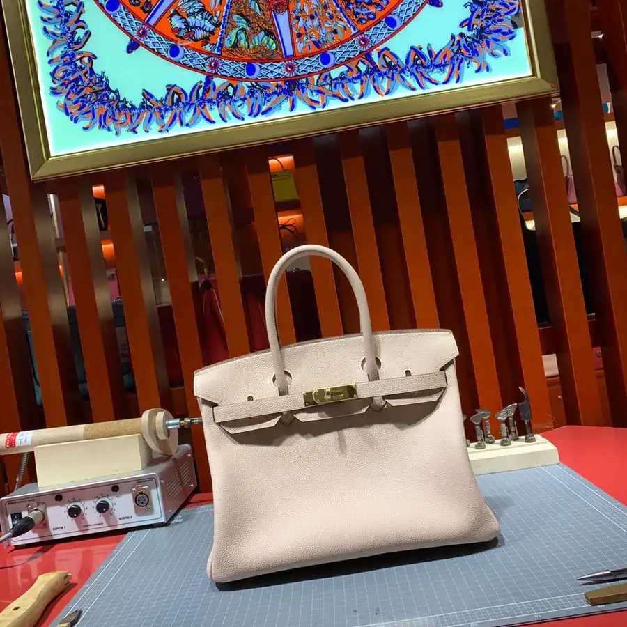 Semi-Handmade 30 Birkin in Rosé Pink