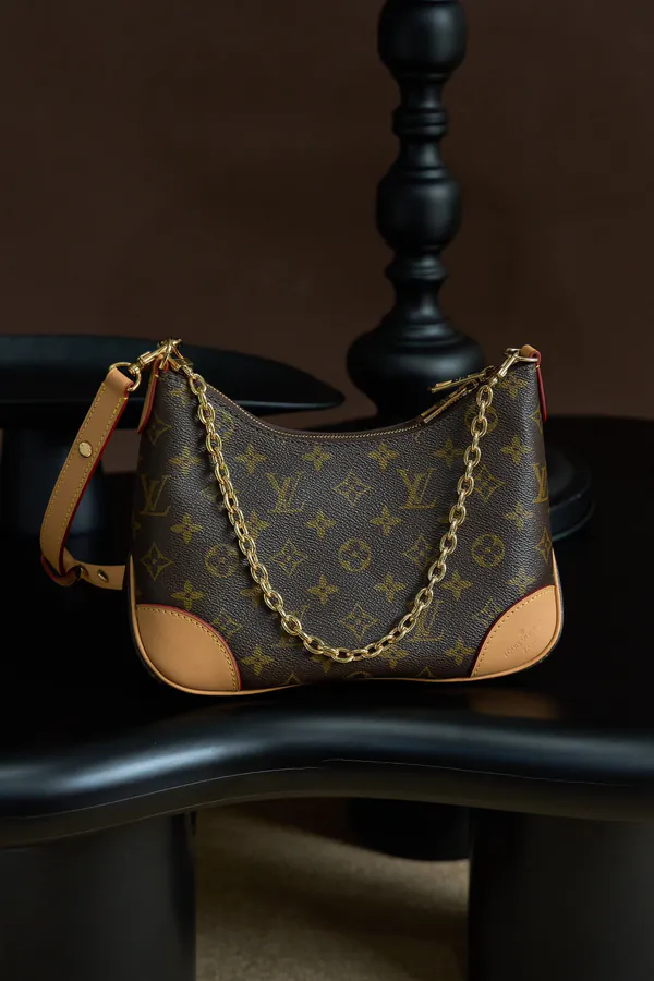 Boulogne Handbag in Monogram Canvas with Leather Trim