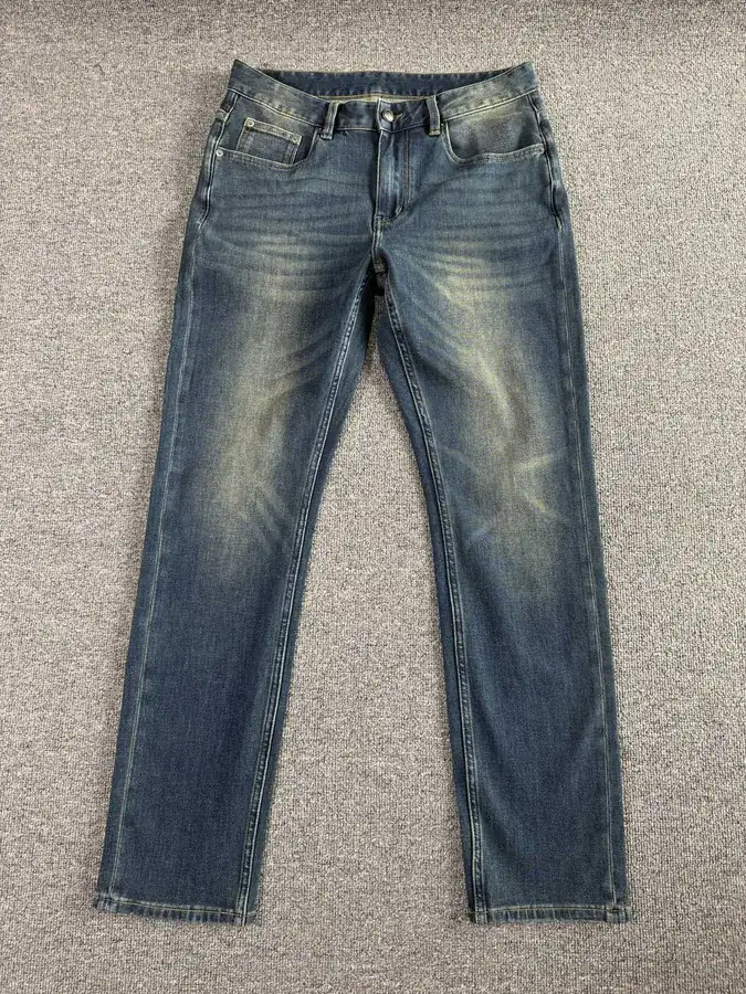 P220 PD Men's Classic Washed Blue Denim Pants