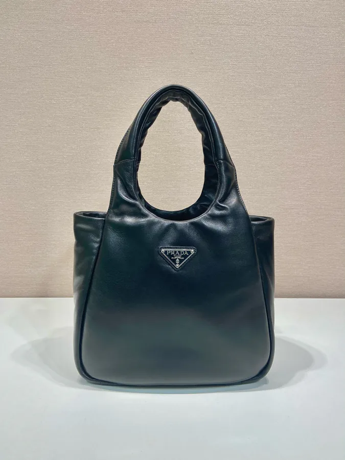 Large Tote Bag with Soft Lamb Leather